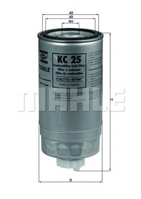 KC25 Mahle Original filtro combustible