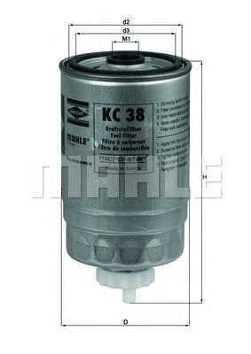 Comprar KC38 Mahle Original Filtro diesel