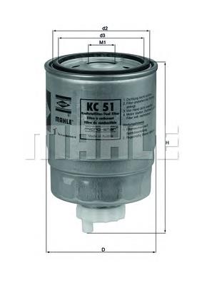 Comprar KC51 Mahle Original Filtro diesel