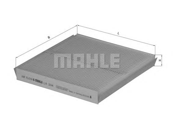 Comprar LA234 Mahle Original Filtro de aire del habitáculo