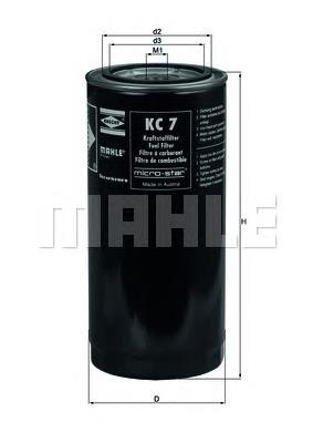 KC7 Mahle Original filtro de combustible