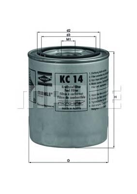 KC14 Mahle Original filtro combustible