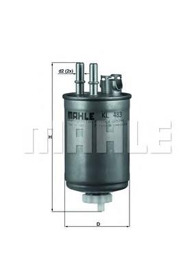 Filtro de combustible KL483 Mahle Original