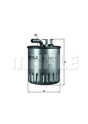 KL1001 Mahle Original filtro combustible