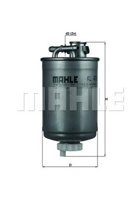 KL476 Mahle Original filtro de combustible