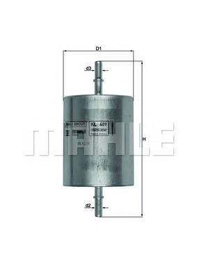 Filtro de gasoil Mahle Original KL409