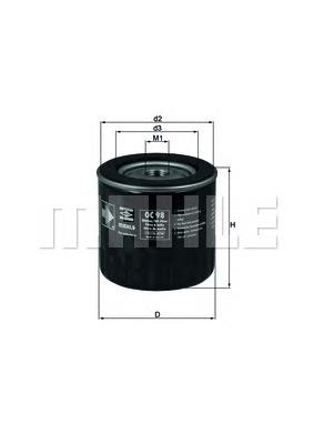 Filtro de aceite motor Mahle Original OC98