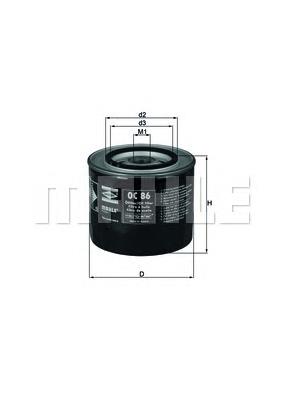 Filtro de aceite OC86 Mahle Original