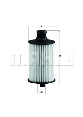 Filtro de aceite OX774D Mahle Original