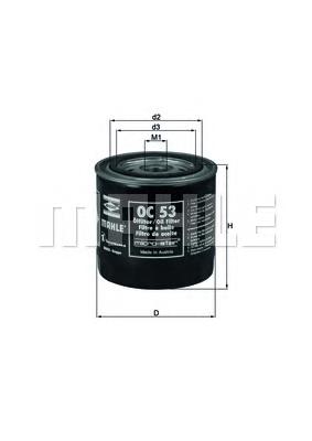 OC53 Mahle Original filtro de aceite