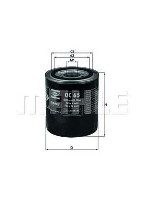 Filtro de aceite Mahle Original OC65 precio, desde 7,48 EUR