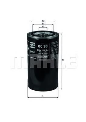 OC30 Mahle Original Filtro aceite