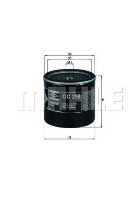 Filtro de aceite Mahle Original OC299 precio, desde 13,70 EUR