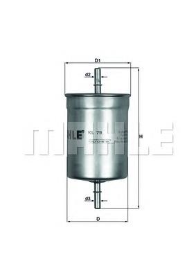 Filtro combustible Mahle Original KL79 precio, desde 7,13 EUR