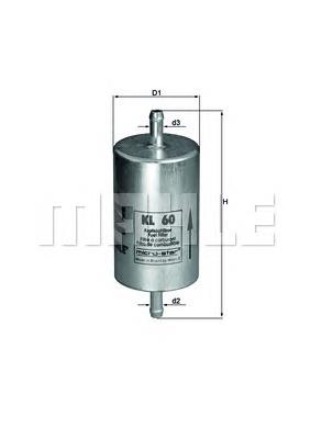 Comprar KL60 Mahle Original Filtro diesel