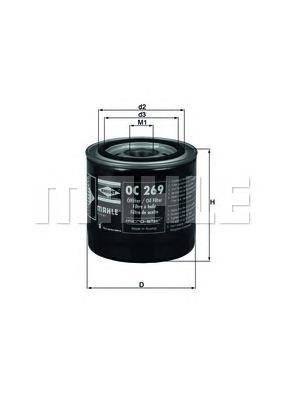 OC269 Mahle Original filtro de aceite