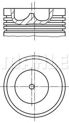 0159200 Mahle Original pistón completo para 1 cilindro, std