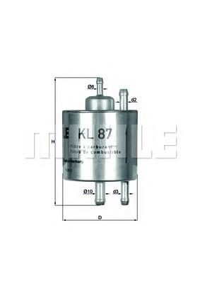 KL87 Mahle Original Filtro de gasolina