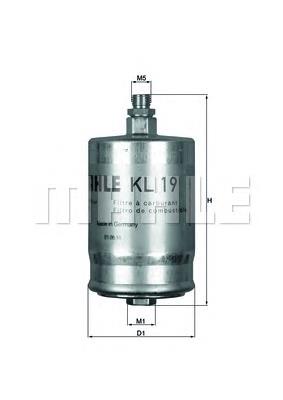 KL19 Mahle Original filtro combustible