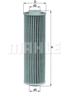 Filtro de aceite motor Mahle Original OX1835D1