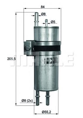 KLH 11 Mahle Original filtro combustible