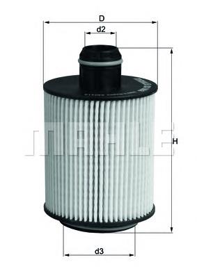 Filtro de aceite motor Mahle Original OX553D