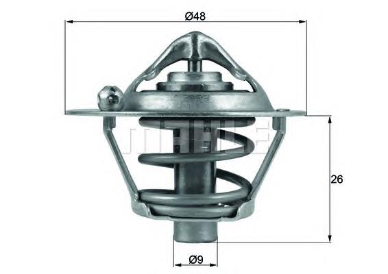 TX 108 82D Mahle Original termostato, refrigerante