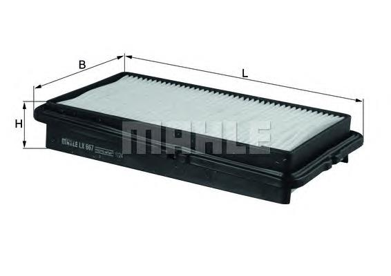 Filtro de aire LX667 Mahle Original