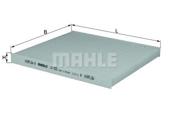 Filtro de polen Mahle Original LA832