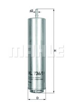 KL7361D Mahle Original Filtro de gasolina