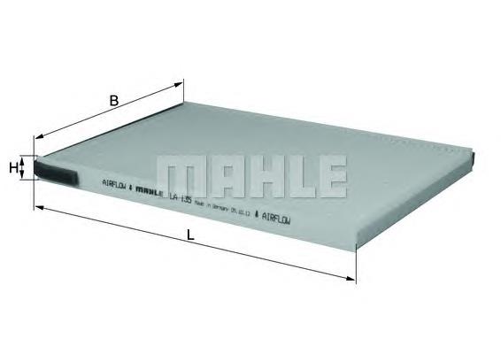 Filtro de cabina Mahle Original LA135 precio, desde 6,51 EUR