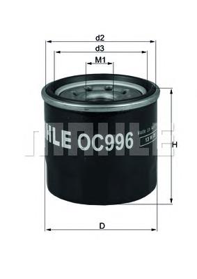 OC996 Mahle Original filtro de aceite