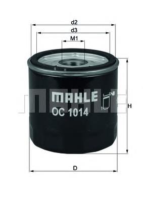 Filtro de aceite OC1014 Mahle Original