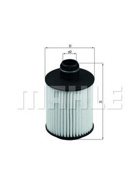 Filtro de aceite motor Mahle Original OX559D