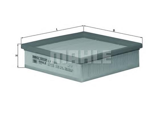 LX1846 Mahle Original Filtro de aire de motor