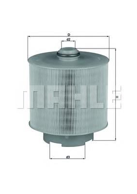 LX10062D Mahle Original Filtro de aire de motor