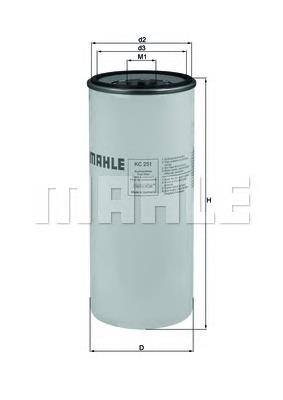 KC251 Mahle Original filtro combustible