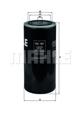 KC187 Mahle Original filtro combustible