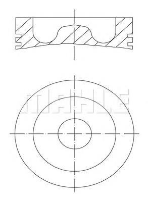 Pistón completo para 1 cilindro, STD 133156 Diesel Technic