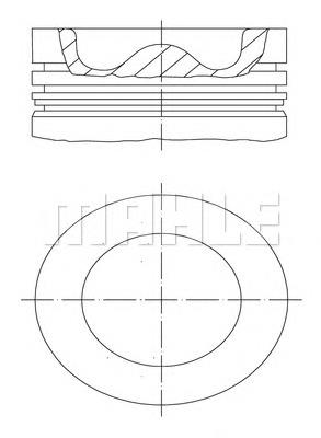 Pistón completo para 1 cilindro, STD 8743760000 Nural