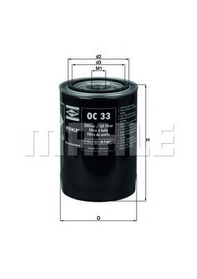 OC33 Mahle Original filtro de aceite