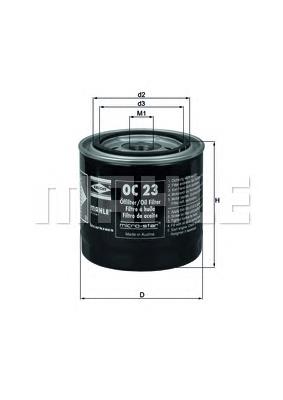 OC23 Mahle Original filtro de aceite