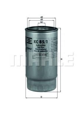 Filtro de combustible KC851 Mahle Original