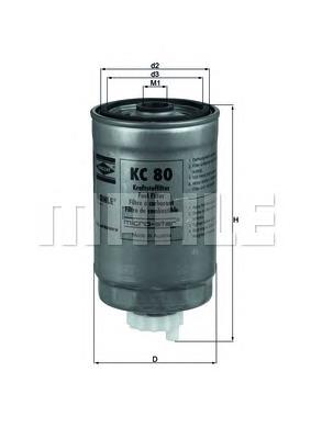 KC80 Mahle Original filtro combustible