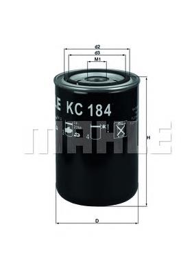 KC184 Mahle Original filtro combustible