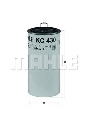 KC 430D Mahle Original filtro combustible