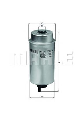 Filtro de combustible KC116 Mahle Original
