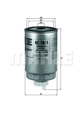 Filtro de combustible KC181 Mahle Original