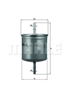 KL196 Mahle Original Filtro de gasolina