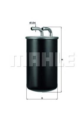 Filtro de combustible KL737 Mahle Original